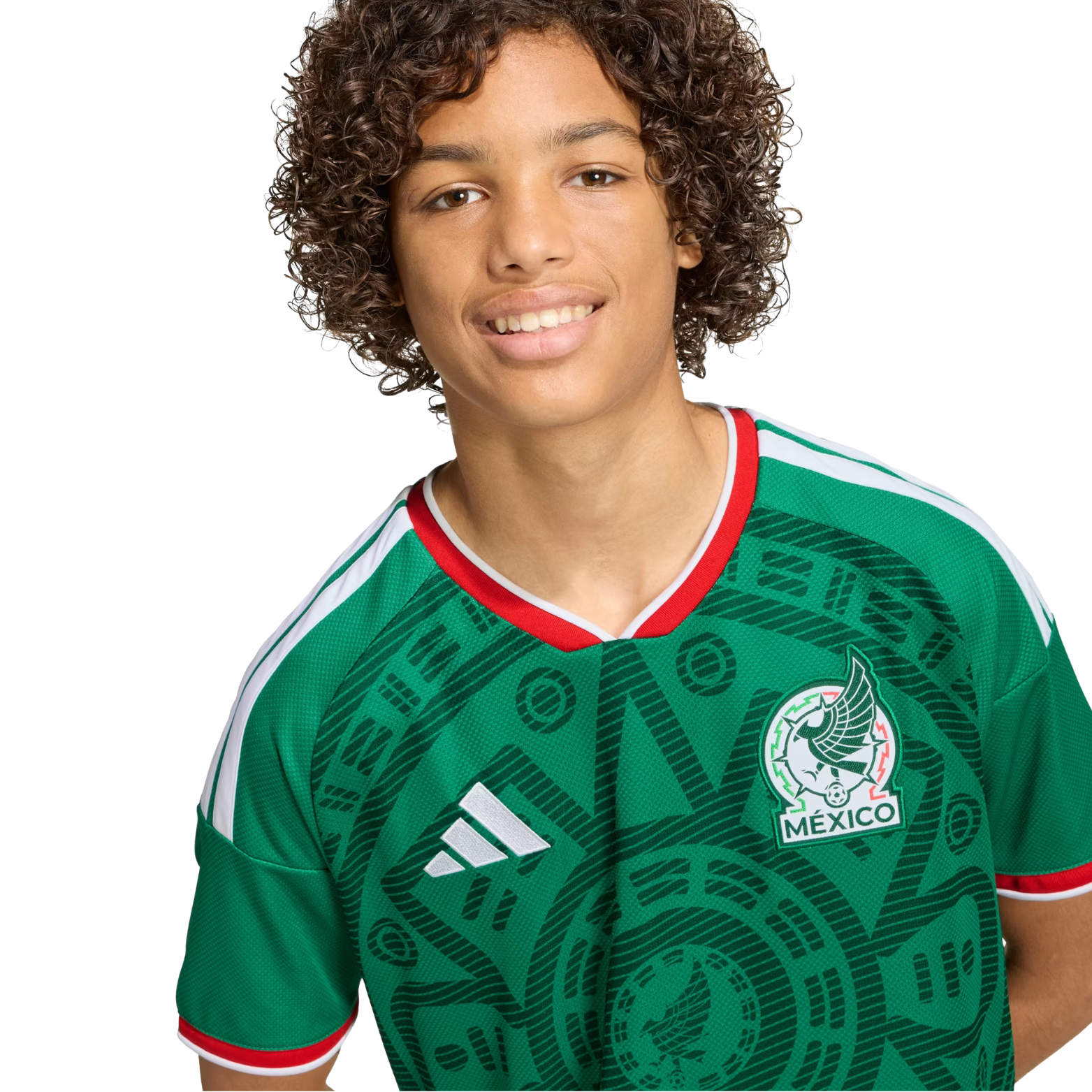 adidas Youth H. Herrera Mexico 2026 Home World Cup Jersey (Bold Green)