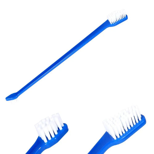 AAAN-Pet Teeth Cleaning Brush- Double-Ended Dog Paw Design, 60-Headed Toothbrush, Oral Hygiene Tool, Pet Supplies